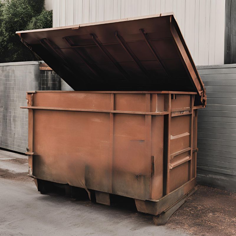 Roll-off dumpsters for construction sites